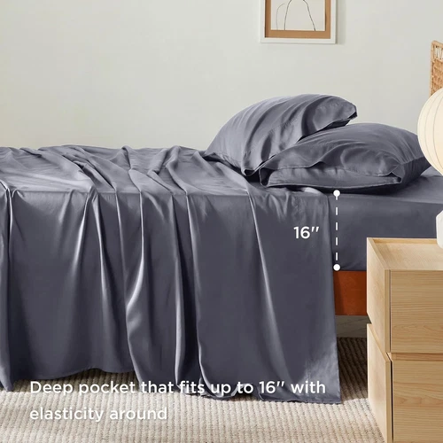Bedsure Queen Sheet Set, Cooling Sheets for Queen Size Bed Se