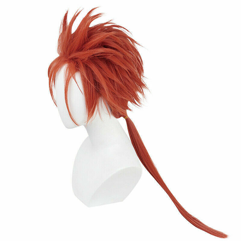 FF7 Final Fantasy VII Reno Cosplay Red Short Striaght Ponytail