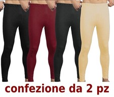 2 PZ Calzamaglia Calda misto cotone felpa uomo boxer lungo  ANCHE TAGLIE FORTI