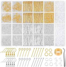 Hypoallergenic Earring Making Kit, Modacraft 2000Pcs Earring Making Supplies Kit