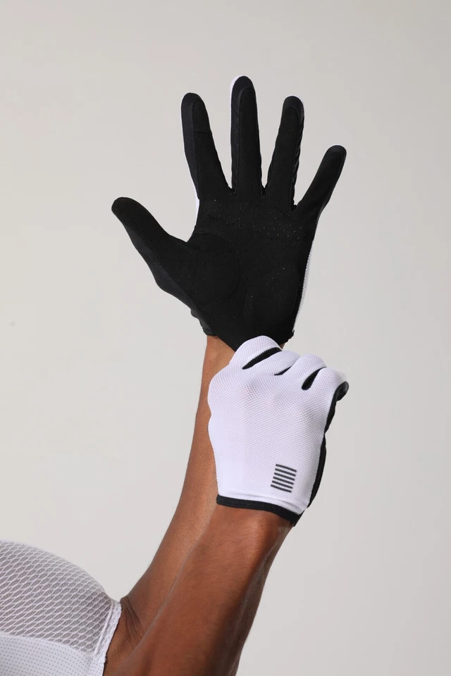 YKYWBIKE Mens Full Finger Cycling Gloves Mesh MTB Bike Bicycle Shockproof Gloves - Image 3 of 4