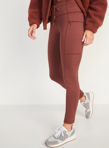 Fleece Lined Leggings Copper Moon Brown 