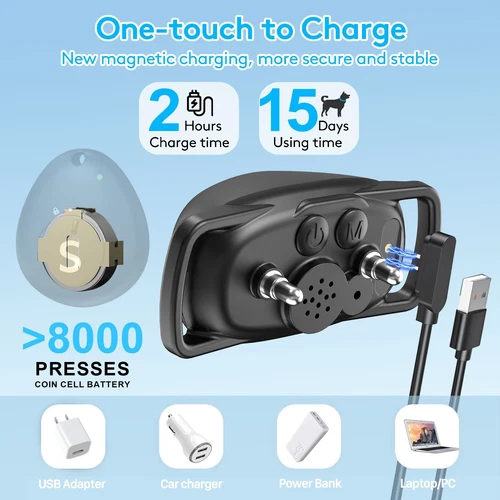 Anti Bell Halsband Hunde Erziehungshalsband Anti Bark Collar Gerät für Hunde - Bild 3 von 12