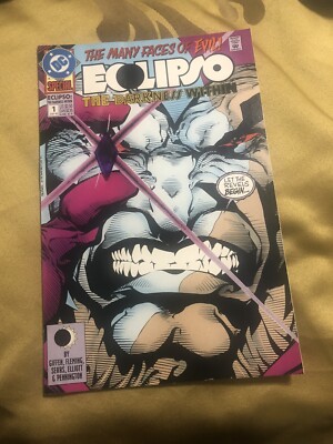 The Many Faces of Evil. Eclipso: The Darkness Within. Comic Book. July 1992. #1