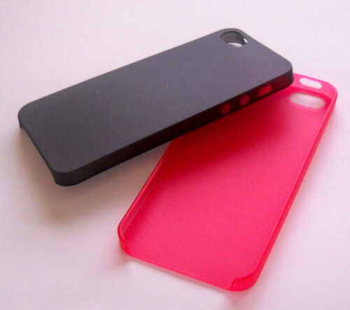  0.3mm Slim Transparent Clear Cover Case For Iphone 5 5s Skin 10 Colors! Cheap! - Picture 1 of 13