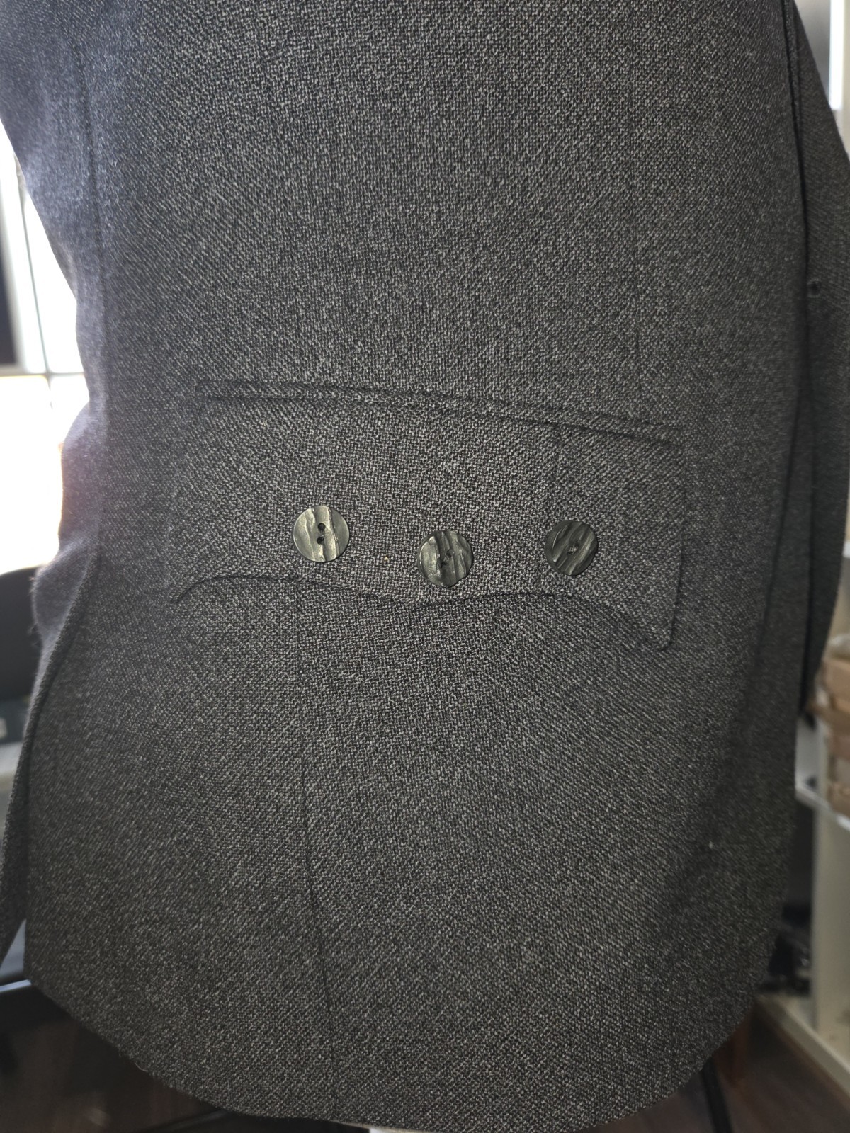 James Campbell -Charcoal Grey Arrochar Tweed Jacket & Waistcoat in stock 40 Reg image 8