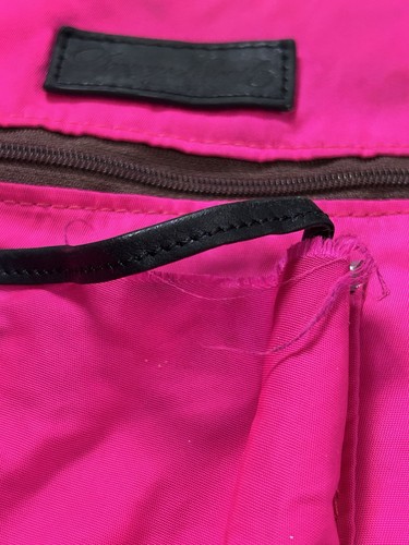 Vintage DOONEY & BOURKE Black Shoulder Bag Pink Lining Old Money Y2K Purse - Picture 8 of 18