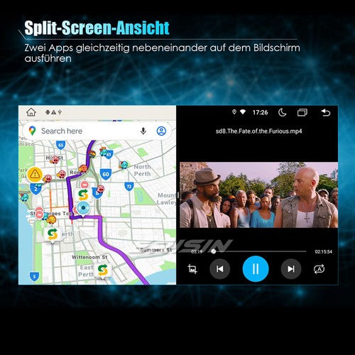 8-Kern Android 13 Autoradio GPS Navi DAB+4G CarPlay RDS DSP für Fiat Punto Linea - Bild 11 von 21