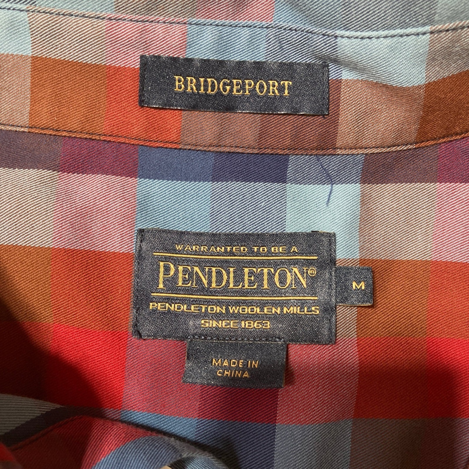 Pendleton Bridgeport Plaid Button Down Long Sleev… - image 2