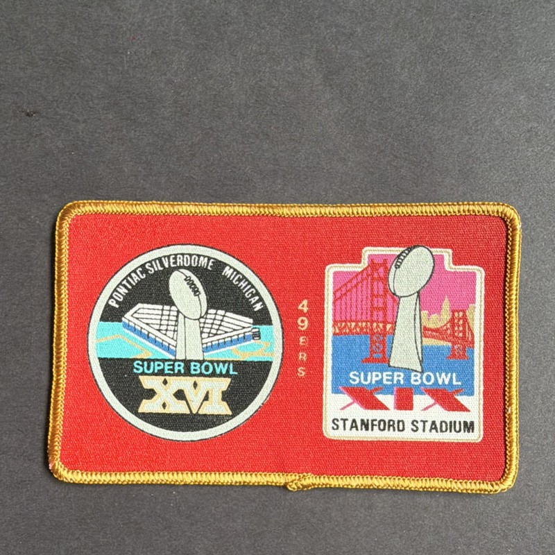 San Francisco 49ers Super Bowl XVI Patch - Pontiac Silverdome Michigan