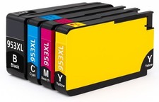 Pack 4 Cartuchos de tinta HP 953XL Compatible  8710 8720 7720 Alta Capacidad