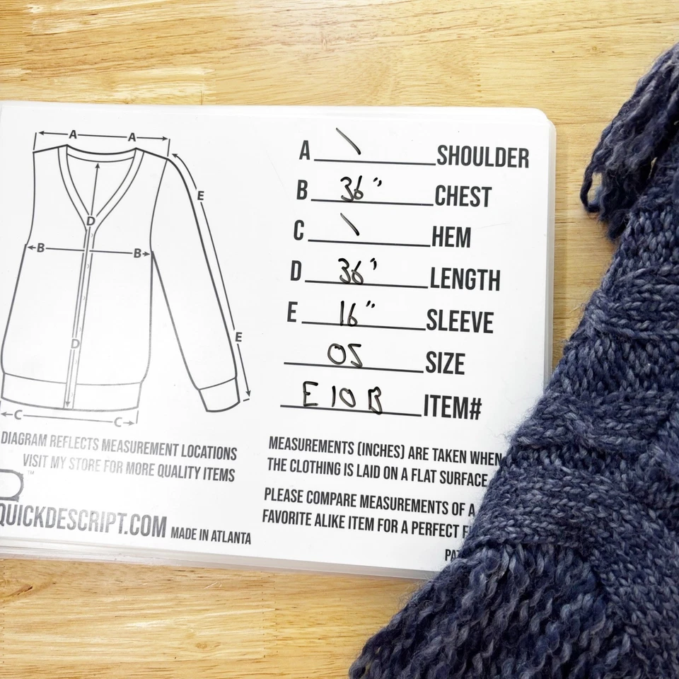 Poncho con flecos tejido con cable GAP cuello chal capa azul borla mezcla de lana talla única Foto 3 de 4