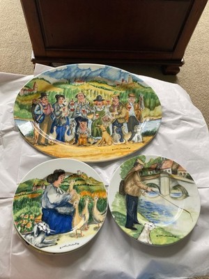 Vintage Perigord by Guy Buffet for Williams Sonoma 7 Piece Set Platter Signed