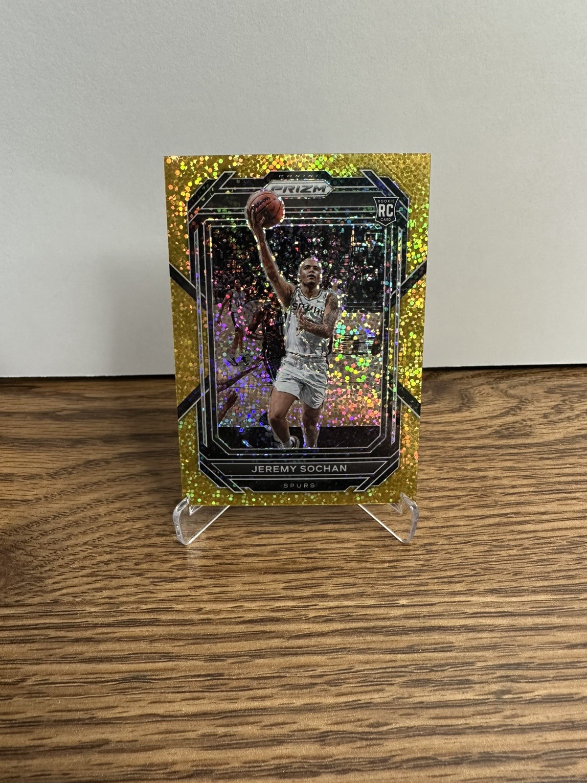 2022-23 Panini Prizm Jeremy Sochan #263 Gold Sparkle #09/24 (RC)