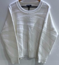Phase Eight Anna Zebra Jumper UK L Cream Knit Sweater New With Tags