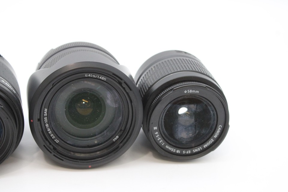 Auto Focus Camera Lenses Mechanically Working Inc Canon EF-S & Sony DT ...