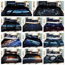 3D Spaceship Interior Light Planet Quilt Cover Duvet Cover Comforter set