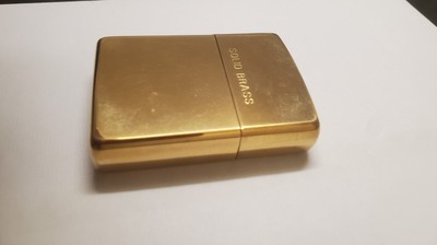 ORIGINAL Zippo Feuerzeug SOLID BRASS High Polished Finish 1994 UNBENUTZT