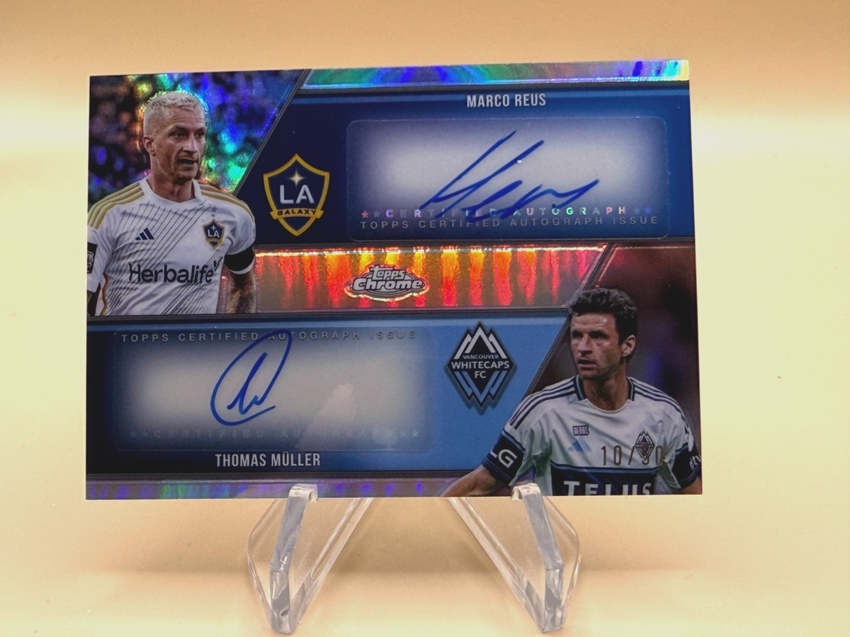 2025 Topps Chrome MLS Dual Auto Marco Reus Thomas Muller /50 #DA