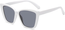 Cat Eye Sunglasses for Women, Large Oversized Wide Frame Retro Chic Shades