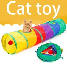 Cat Tunnel Pet Tube Collapsible Play Toy Indoor Outdoor Kitty Puppy Toys