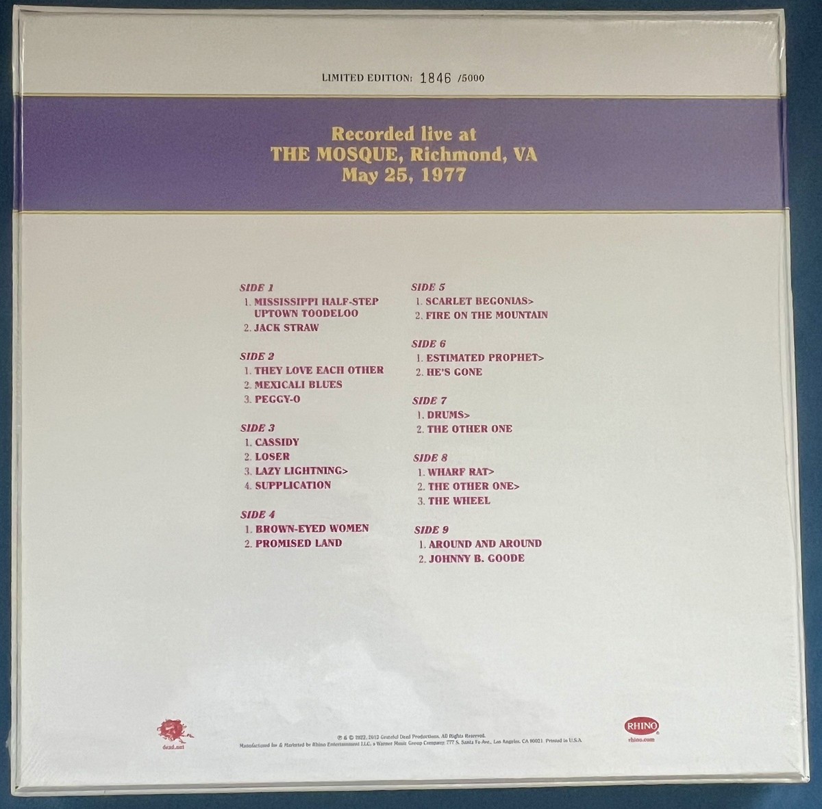 Buy Grateful Dead: Dave's Picks, Volume 1 The Mosque, Richmond, VA