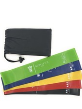 Bande di Resistenza Loop Set di 5 Esercizi Allenamento CrossFit Fitness Yoga Booty Band