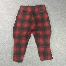 VTG 50s 60s Union Made Buffalo Red Black Plaid Wool Hunting Pants 30x24