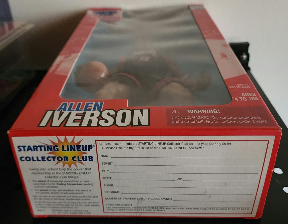 1998 Allen Iverson 76ers 12 Inch Fully Poseable NBA Starting