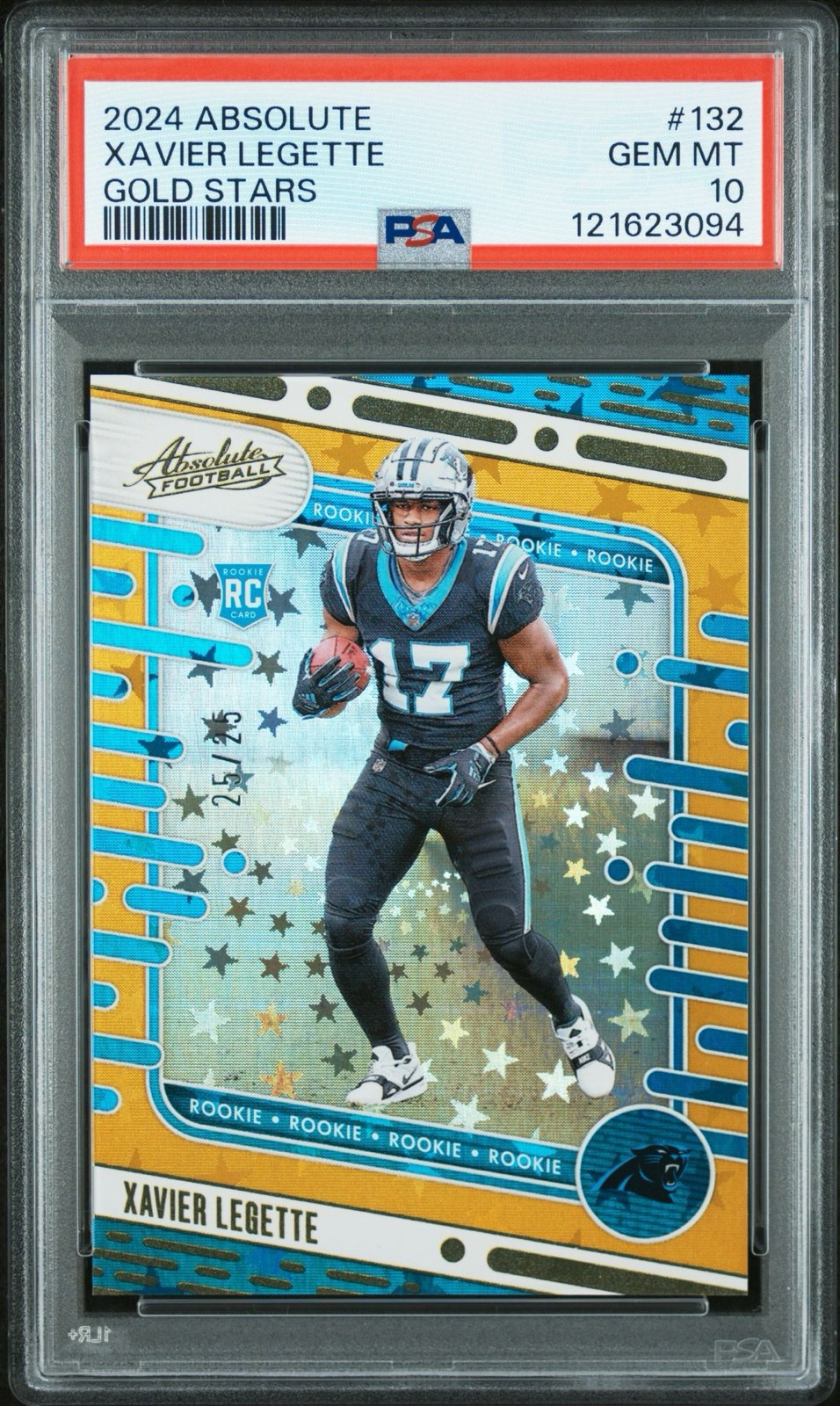 Xavier Legette Panini Absolute #132 Gold Stars