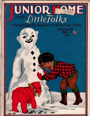 1927 Junior Home January Children's Toys, dolls; cut outs,  stories, games,