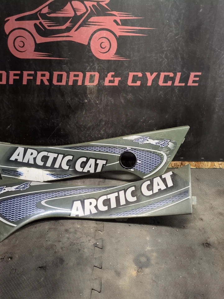 02-2005 Arctic Cat 250 300 400 500 automático verde panel de cubierta lateral derecho e izquierdo Foto 4 de 4