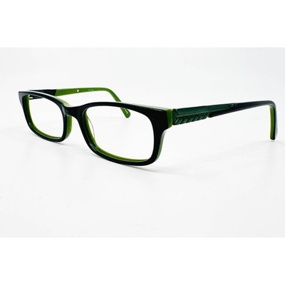 Transformers Eyeglasses Kids Black Green TF507 Rectangular 46-16-130