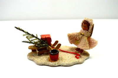 Tischschmuck Engel Weihnachten Sebnitz Kerzenhalter Dekoration DDR 9611