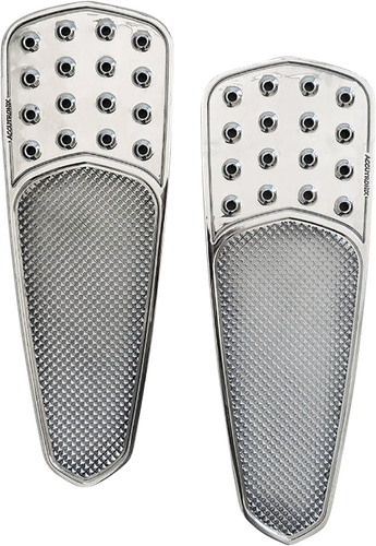 Accutronix Front Floorboards Knurled Drilled FBF01-KDTC - Foto 1 di 1