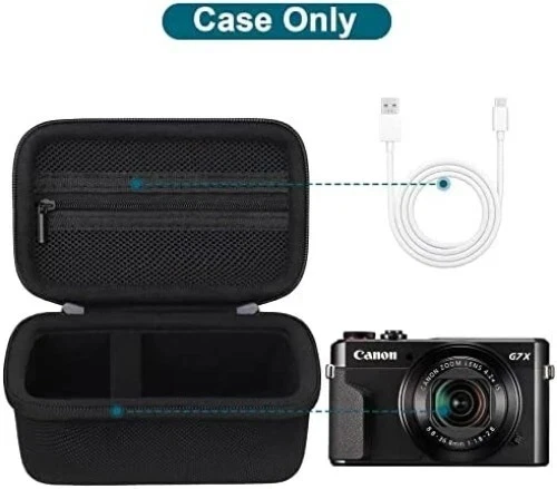 Capa para câmera Canon Powershot G7 X Mark II/ G7X Mark III digital 4K vlogging  - Imagem 2 de 4