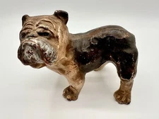 HUBLEY ENGLISH BULLDOG CAST IRON ART STATUE SCULPTURE DOORSTOP Original paint