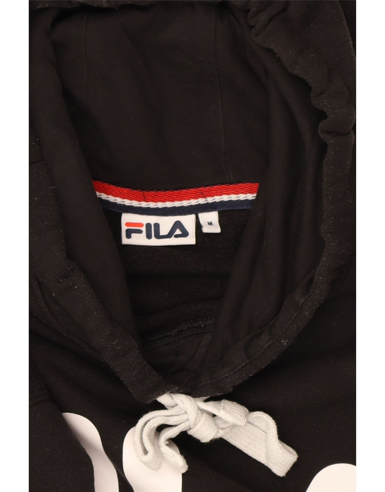 FILA Maglione Uomo Grafico con Cappuccio Medium Nero Cotone CN05