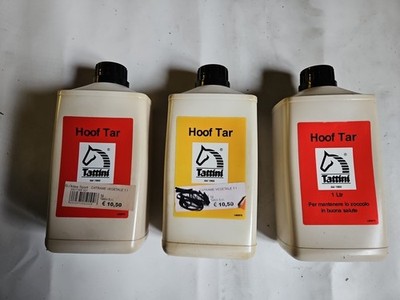 Horse Pferdezubehör   Konvolut Teeraufrührer Gemüse Hoof Teer 3 Flaschen 1l