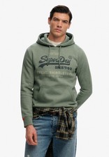 Superdry Hoody Overhead Long Sleeve Pullover VL Heritage Relaxed Hoodie Green