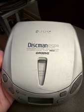 Sony Discman ESP2 CD Compact Player D-E401 Groove NOT WORKING For Parts ONLY