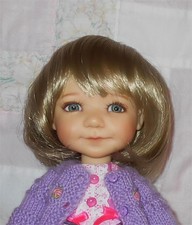 Monique DORIS Doll Wig SIZE 8/9 BLONDE Doris Day Short Bobbed W/Bangs NWT