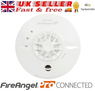 FireAngel Pro Connected Wireless Mains Interlink Heat Alarm FP1740W2-R