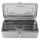 Metal Tool Box Stainless Steel Portable Toolbox With Handle For Home Garage