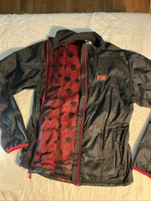 Women’s Helly Hansen Zip Up H2 Flow Black Red Insulated Jacket 3 Season Coat M