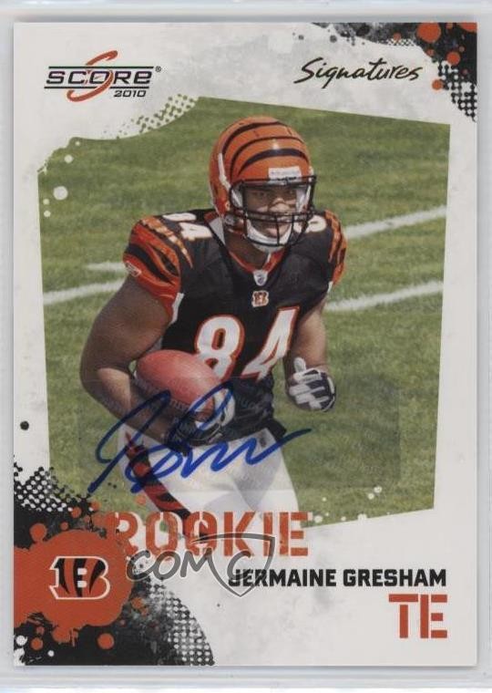 2010 Score Rookie Signatures Jermaine Gresham #353 Rookie Auto RC 4f9