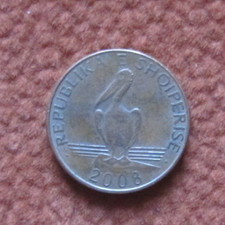 Albanien 1 Lek Pelikan 2008 sehr schön