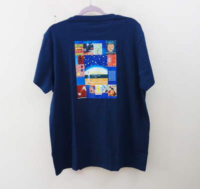 Roland Garros Official 2023 T-Shirt Men's XXL Navy Mosaique NWT!