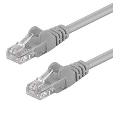CAT.5e U/UTP Kabel 3m grau Patchkabel LAN DSL Netzwerkkabel Network Cable