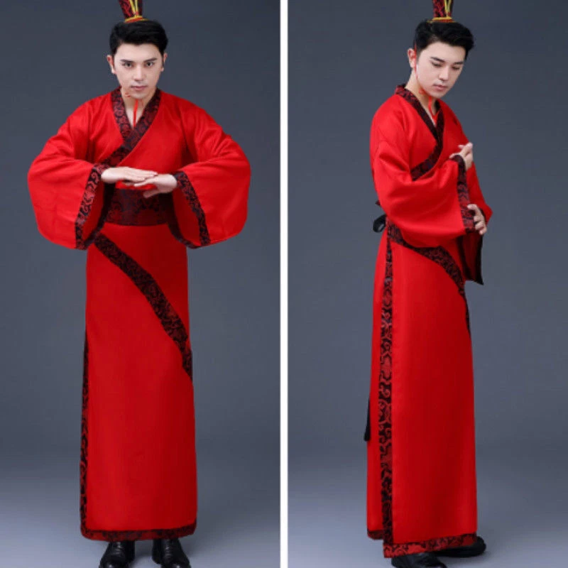 Vestido Hanfu para Hombres Ropa Antigua China Dinastía Tang Rendimiento Conjunto Juegos con disfraces Foto 2 de 4
